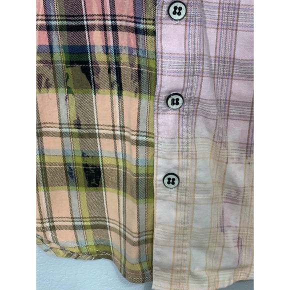 La Detresse Scorpio Light Dark Pink Multicolored Flannel New Size Small - Picture 5 of 7